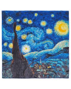 Carré de soie SilkArt Van Gogh Nuit étoilée