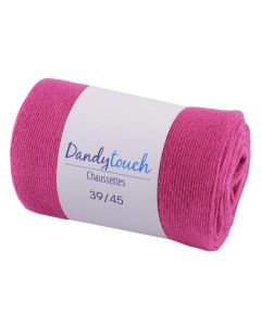 Chaussettes homme jersey unies Rose Fuchsia