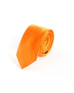 Cravate slim orange