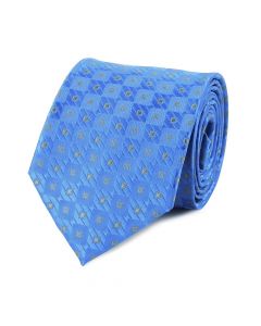 Cravate damier bleu