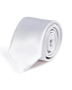 Cravate fine Blanc