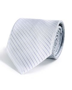 Cravate Faux-Uni Argent