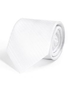 Cravate Faux-Uni Blanc