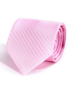 Cravate Faux-Uni Rose