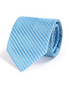 Cravate Faux-Uni Turquoise